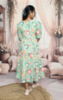 Women’s Rama Floral Printed Cotton Blend Midi Dress