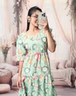 Women’s Rama Floral Printed Cotton Blend Midi Dress