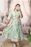 Women’s Rama Floral Printed Cotton Blend Midi Dress