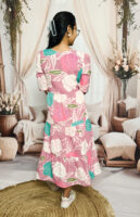 Cotton Blend Floral Dress